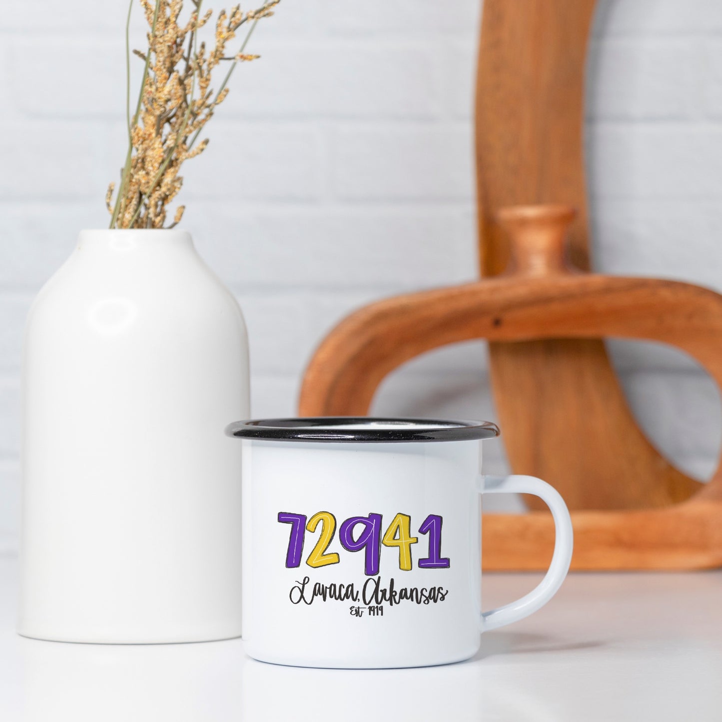 Lavaca Camp Mug 10 oz. (Black Rim)