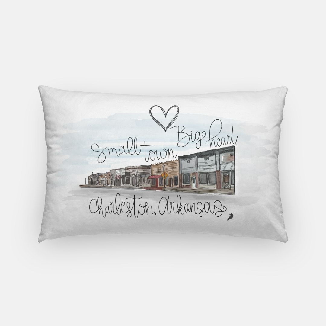 Charleston Watercolor Lumbar Pillowcase