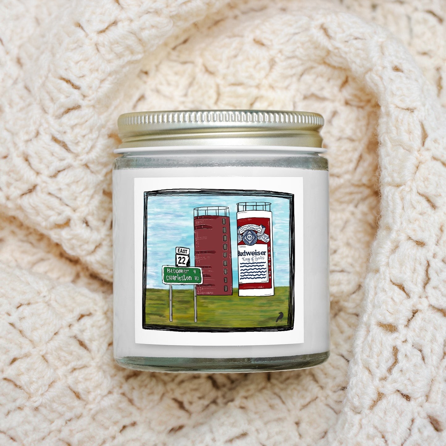 Belle Point, Charleston Candle Clear Jar 4oz
