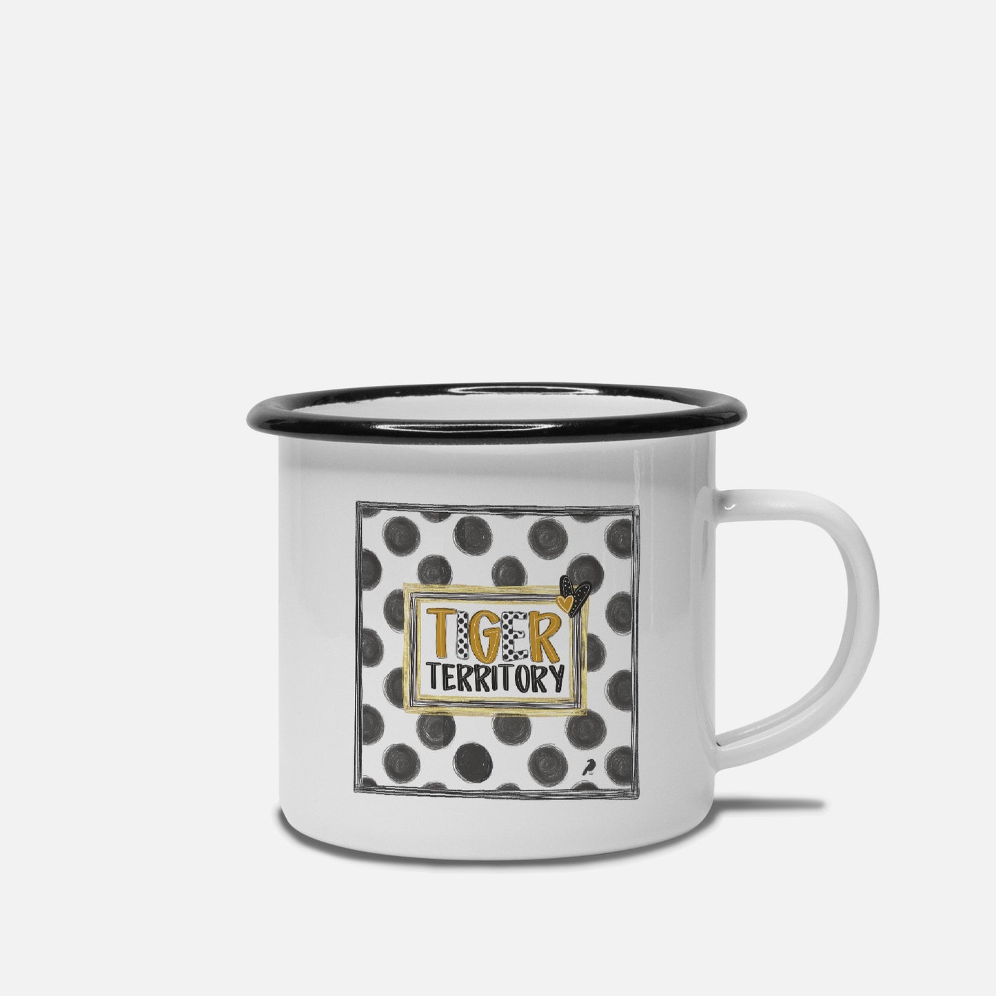 Tiger TerritoryCamp Mug 10 oz. (Black Rim)