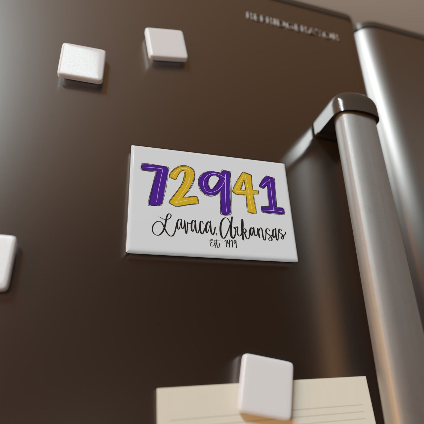 Rectangle Magnet - '72941 Lavaca, Arkansas Est. 1919' Zip Code Souvenir