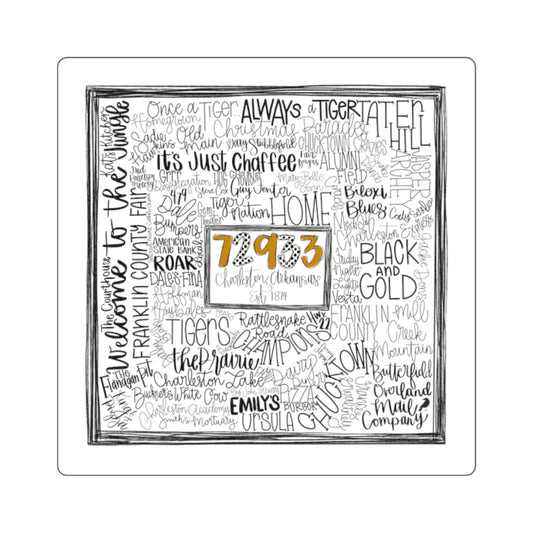 Charleston Word Art Sticker