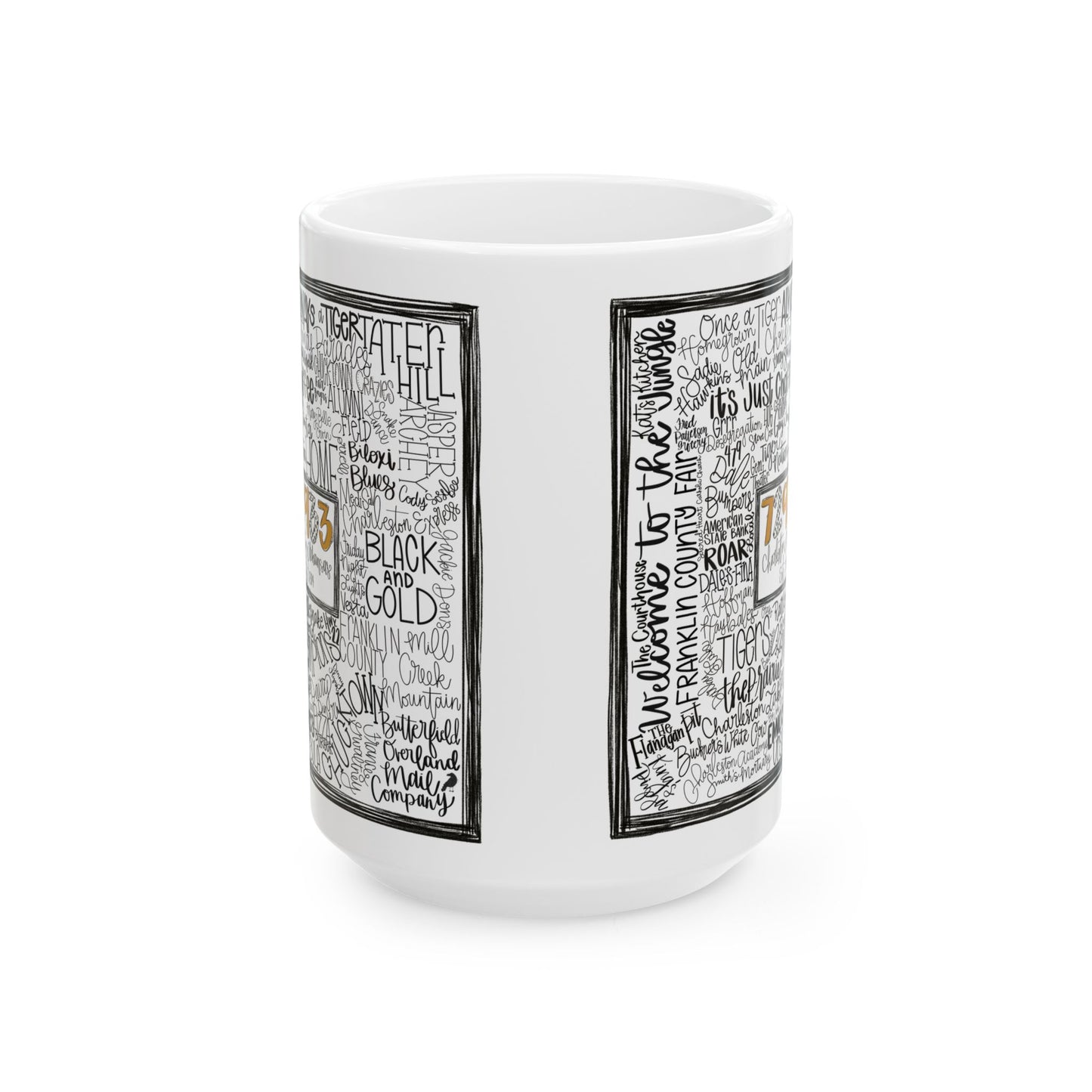 Charleston Word Art 15 oz Mug