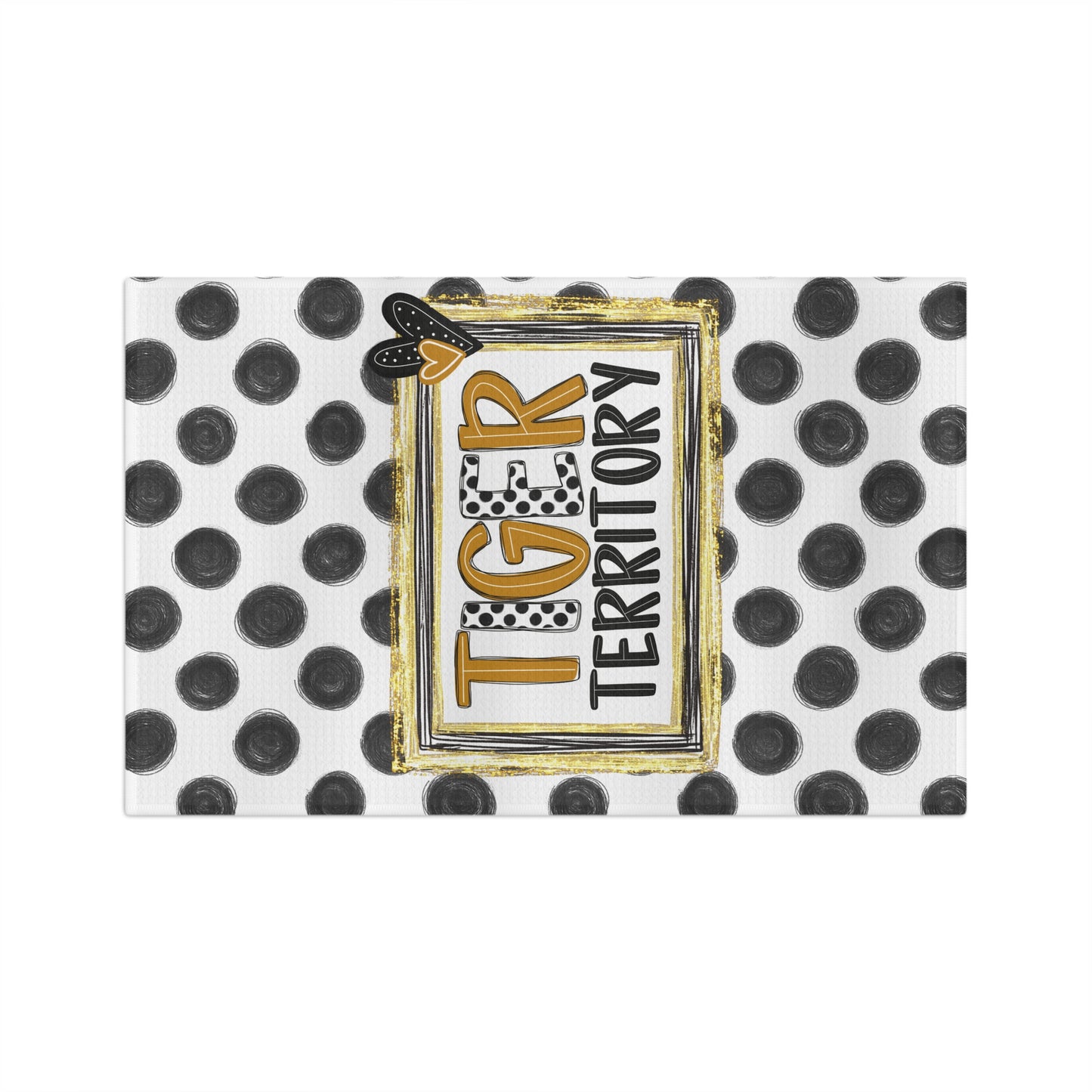 Tiger Territory Tea Towel — Polka Dot Microfiber Kitchen Towel