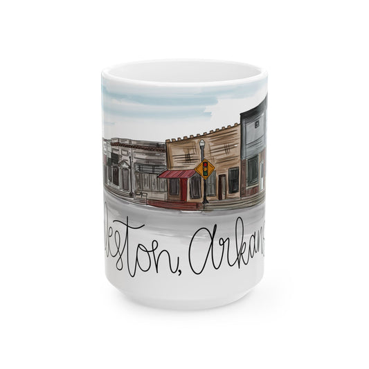 Charleston Mainstreet Watercolor Mug /15oz)