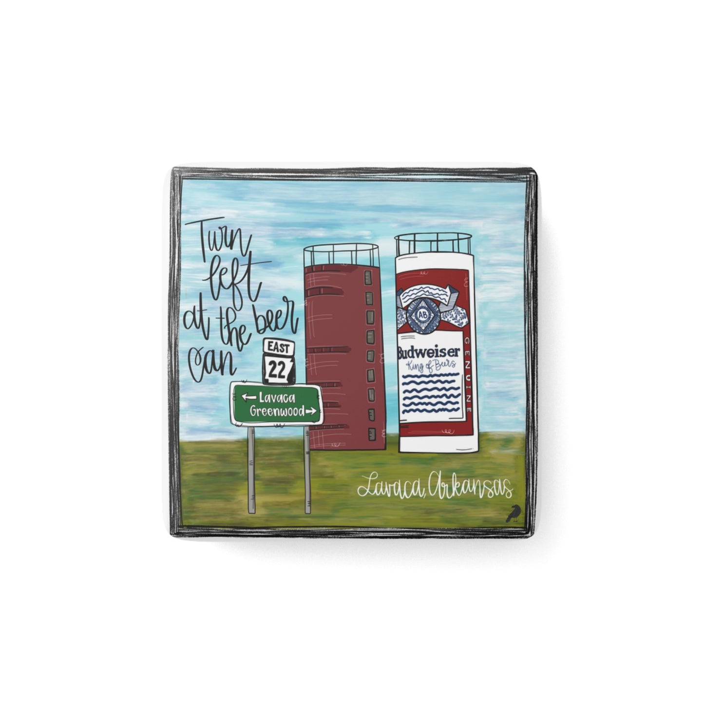 Belle Point Porcelain Magnet