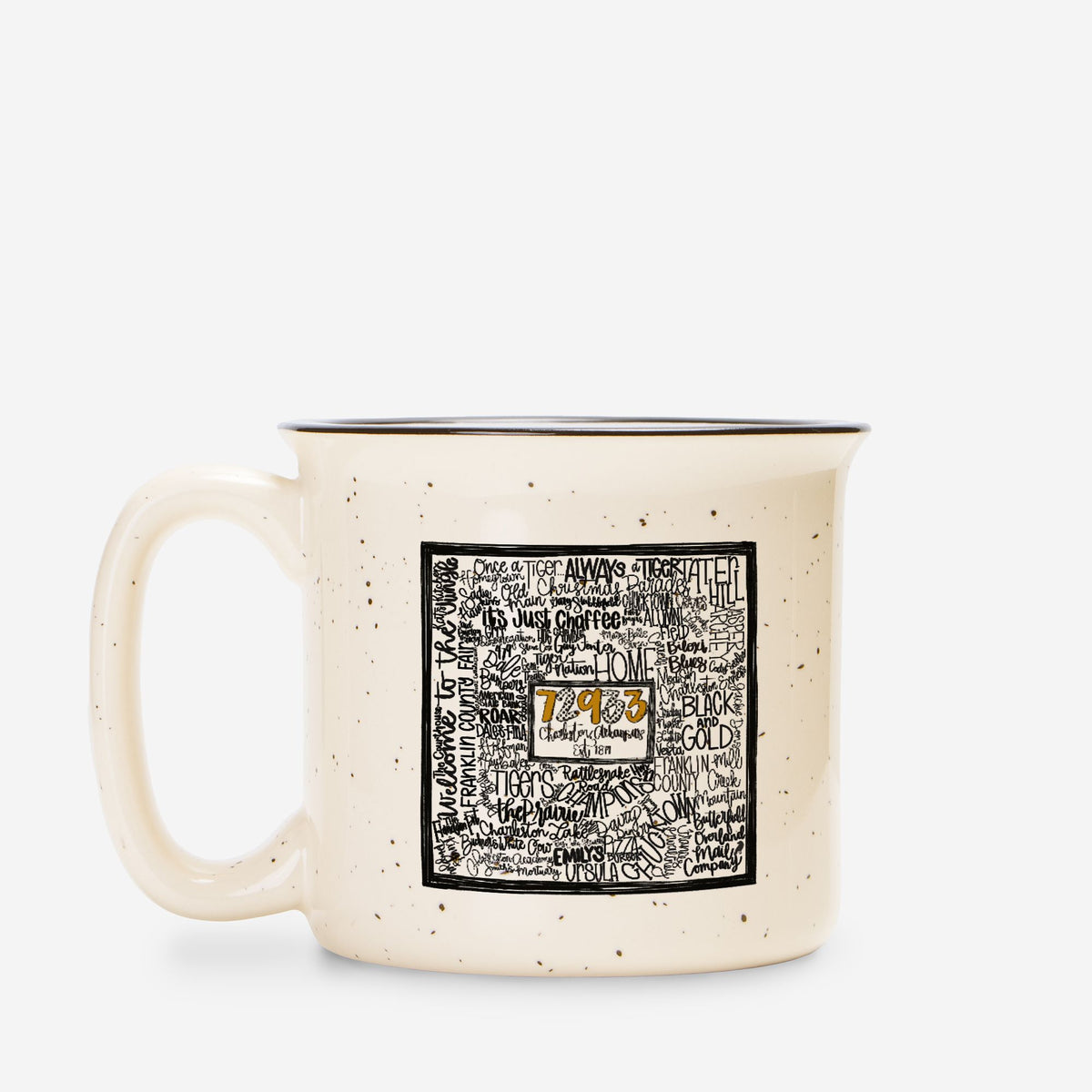 Charleston Doodle Word Ceramic Mug