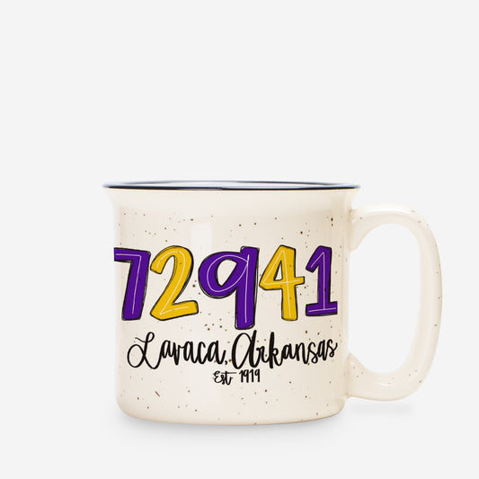 Ceramic Camp Mug Speckled Cream 13oz
