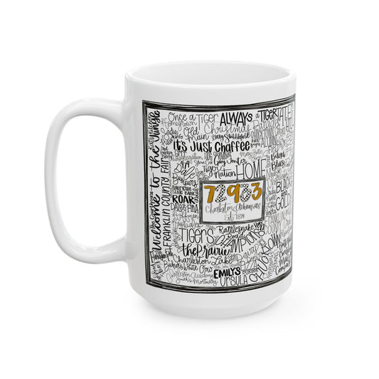 Charleston Word Art 15 oz Mug