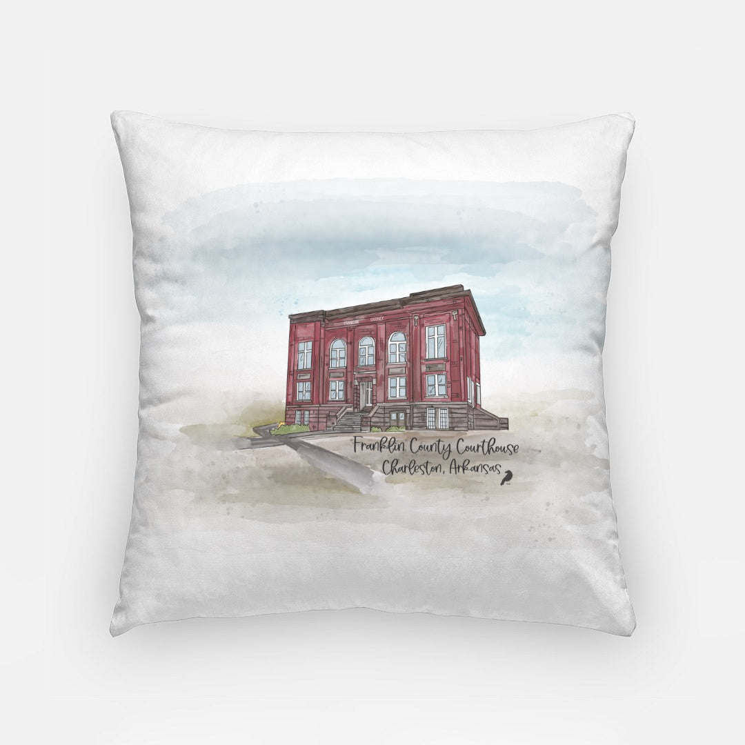 Franklin Co. Courthouse Artisan Pillow Case 18 Inch