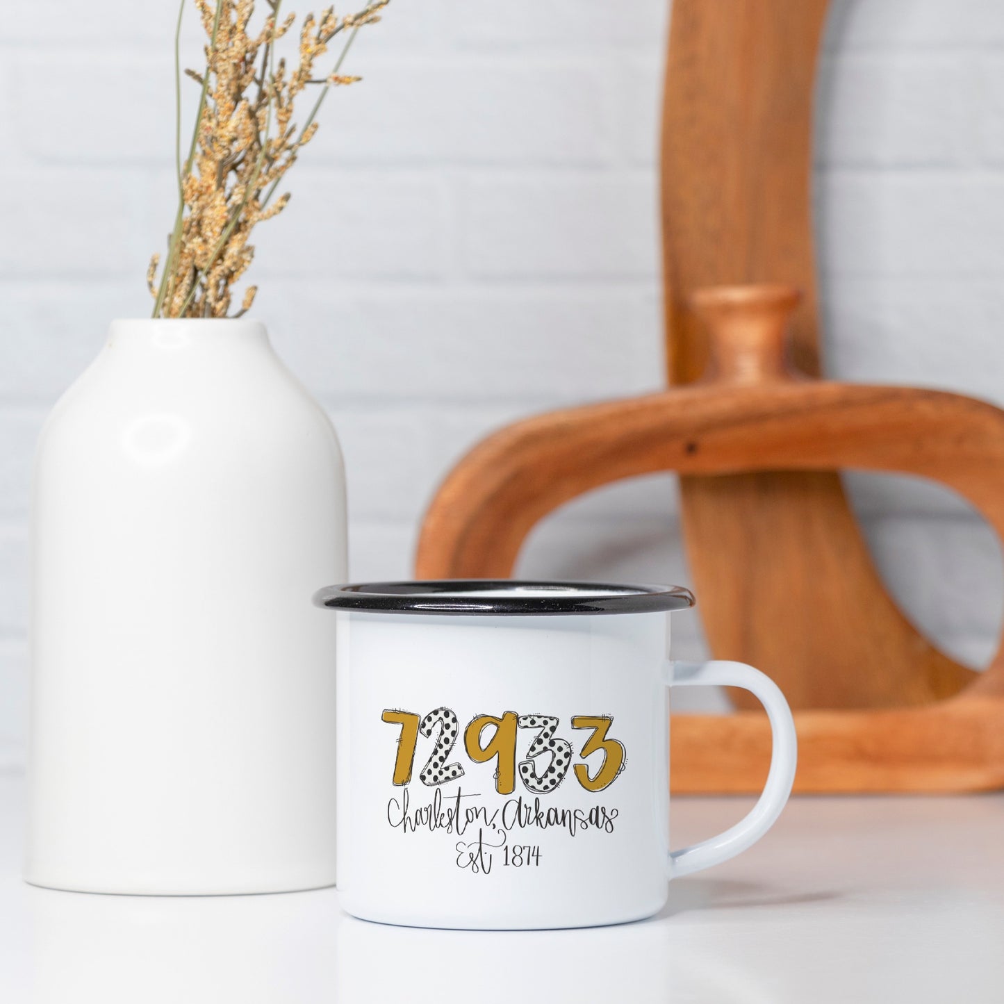 Charleston Camp Mug 10 oz. (Black Rim)