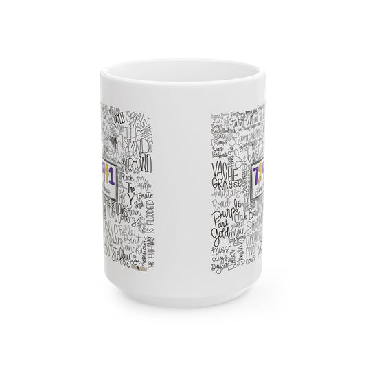 Lavaca Word Art Mug