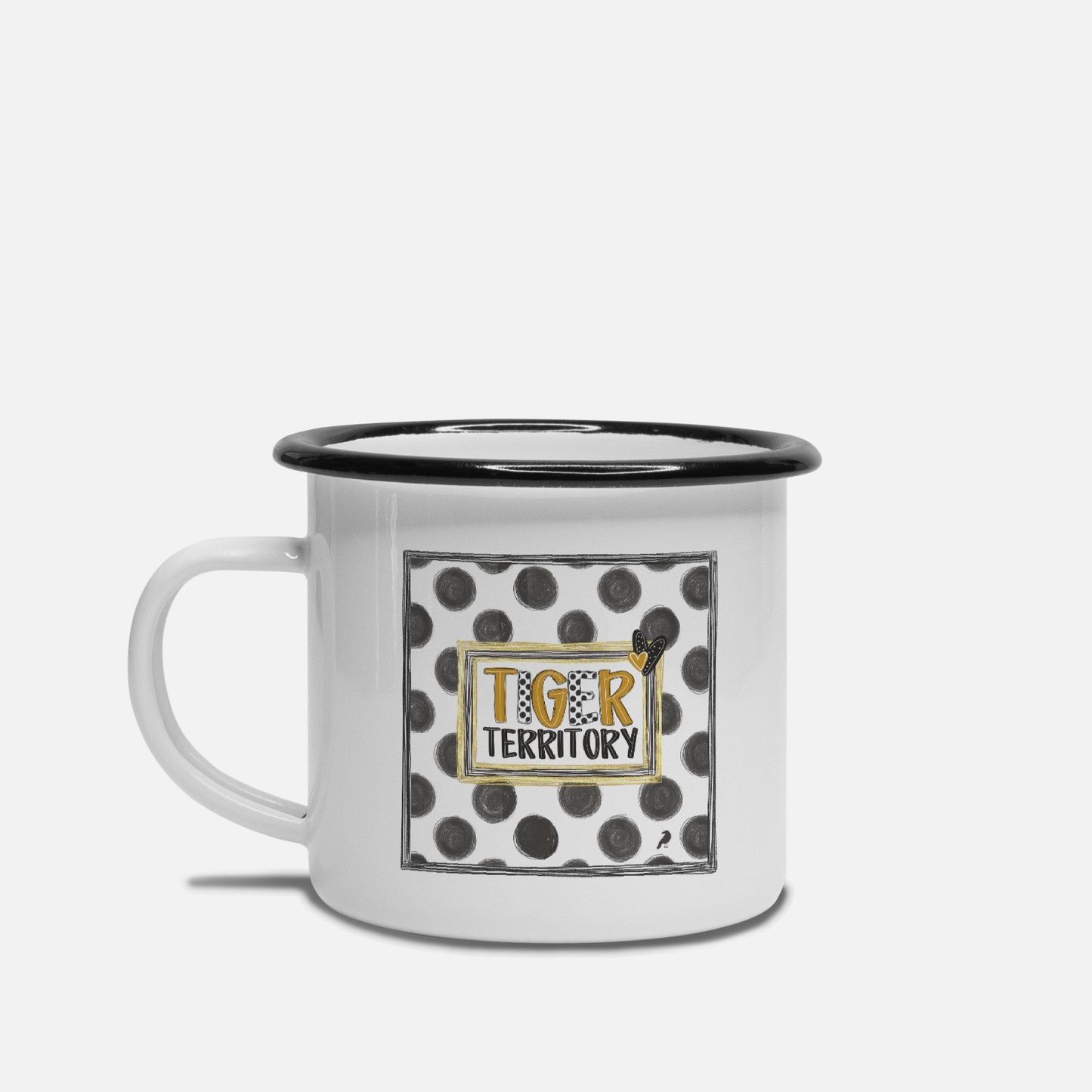 Tiger TerritoryCamp Mug 10 oz. (Black Rim)