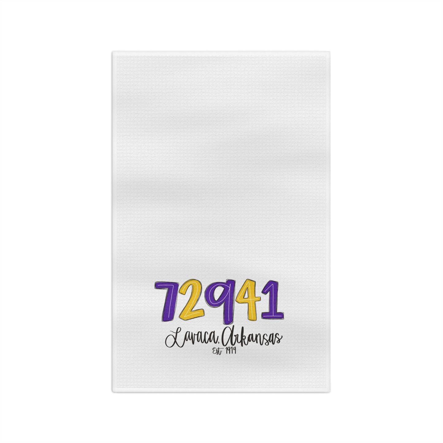 Tea Towel — 72941 Lavaca, Arkansas Microfiber Kitchen Towel (Zip Code Design)