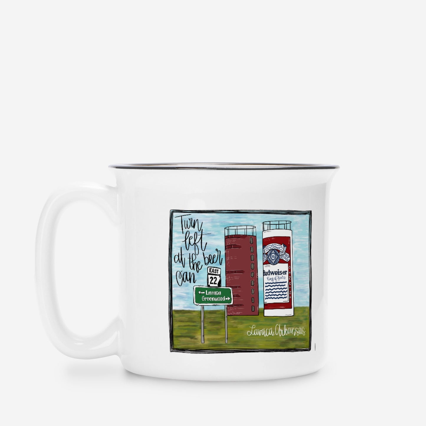 Ceramic Camp Mug White 13oz