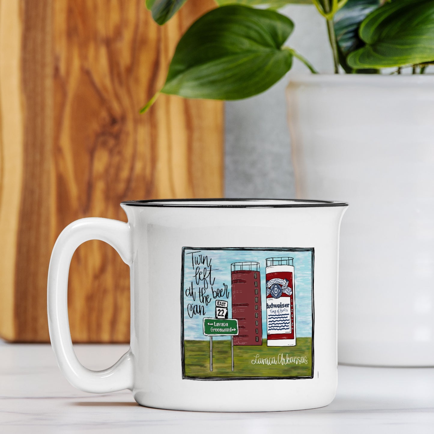 Ceramic Camp Mug White 13oz