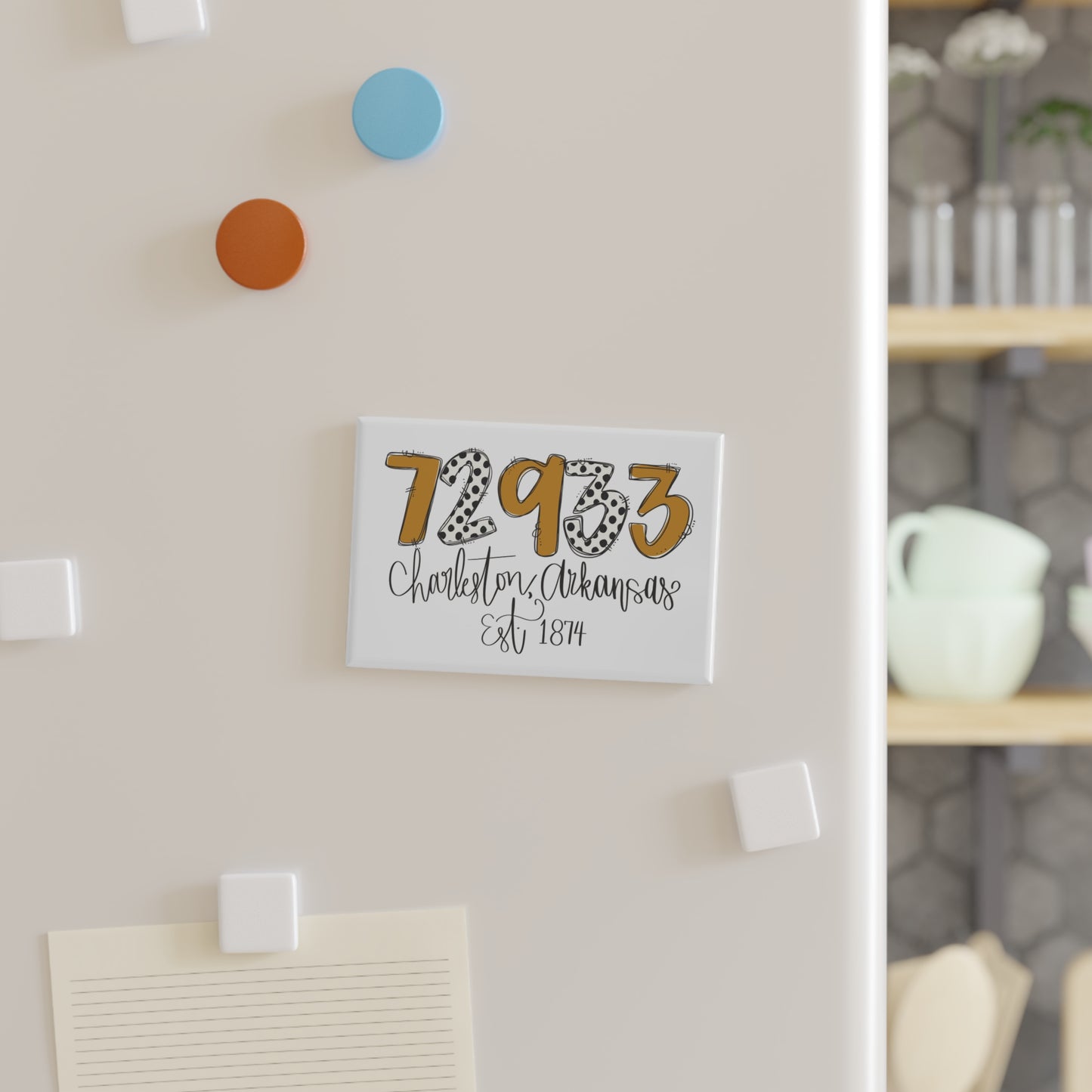 Premium Rectangle Magnet - 72933 Charleston Arkansas Est. 1874