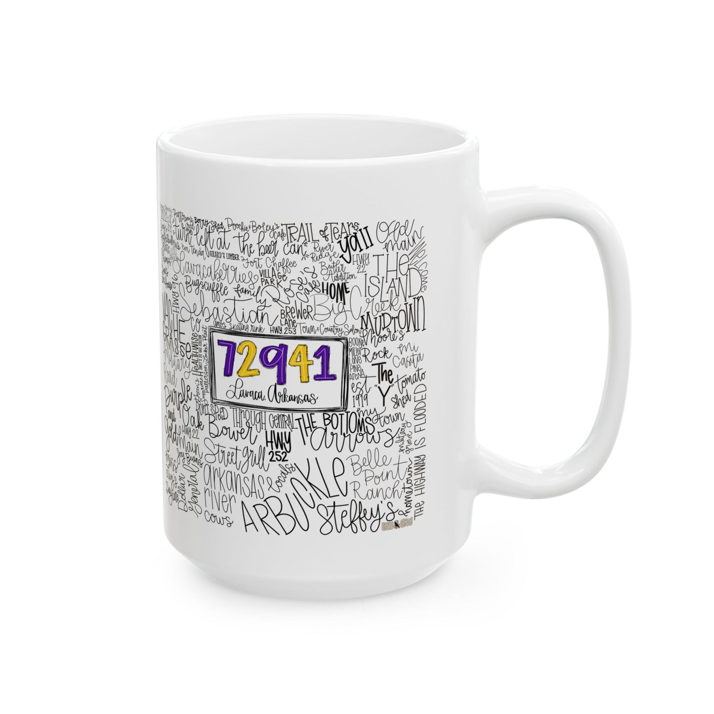 Lavaca Word Art Mug