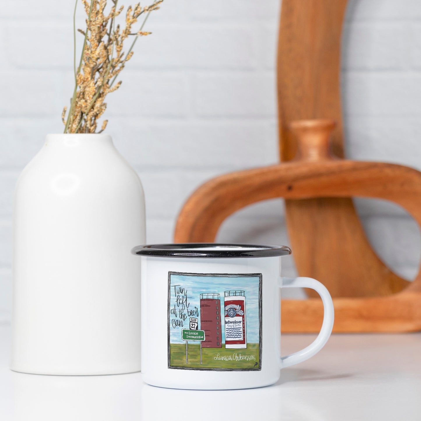 Belle Point Camp Mug 10 oz. (Black Rim)