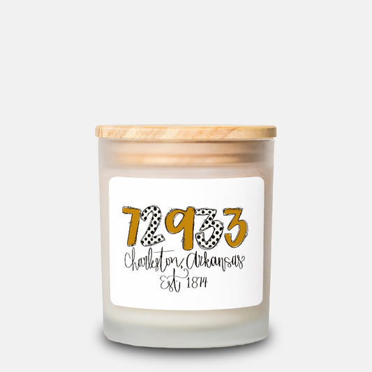 72933 Candle Frosted Glass (Hand Poured 11 oz)