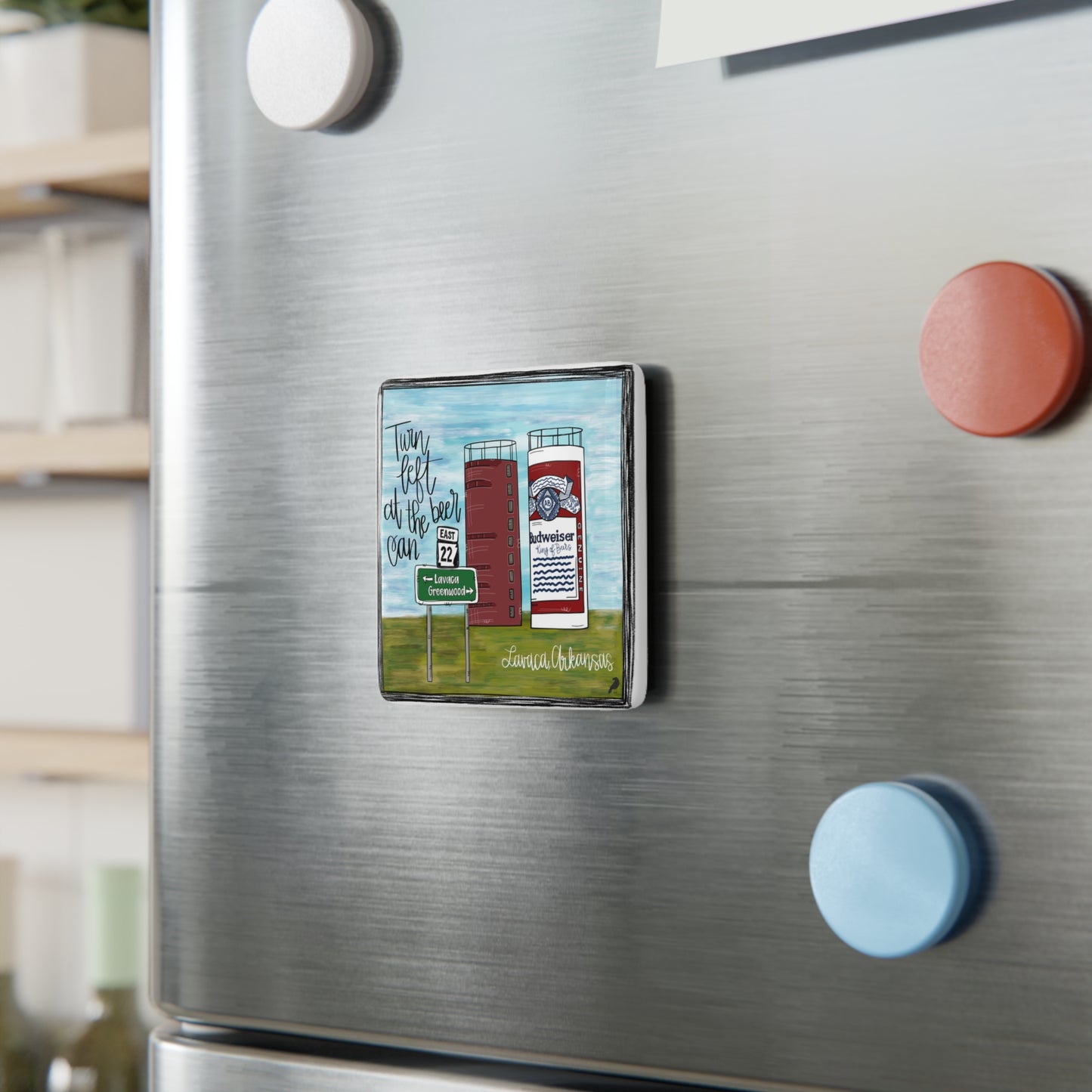 Belle Point Porcelain Magnet