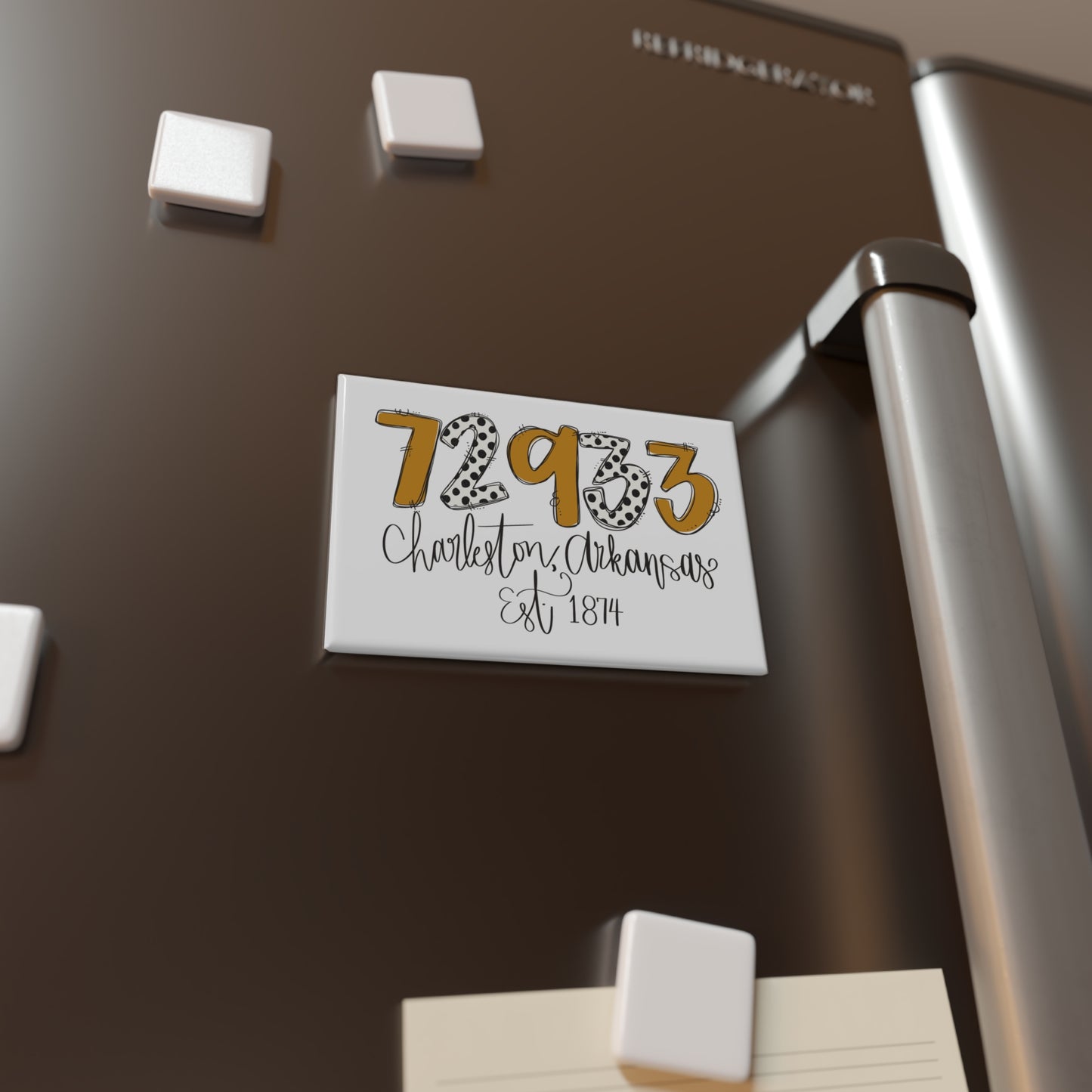 Premium Rectangle Magnet - 72933 Charleston Arkansas Est. 1874
