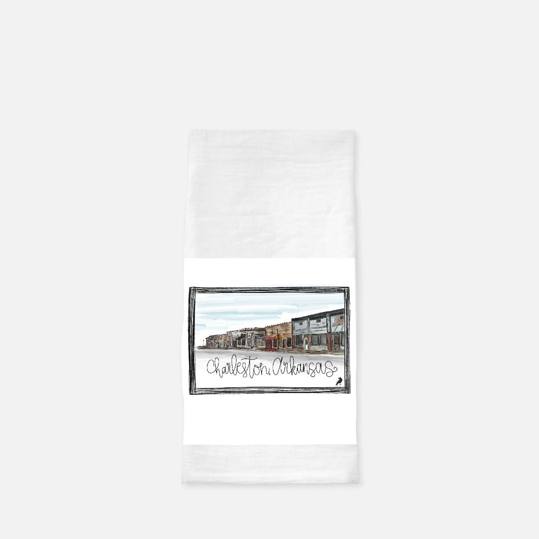 Charleston Watercolor Tea Towel