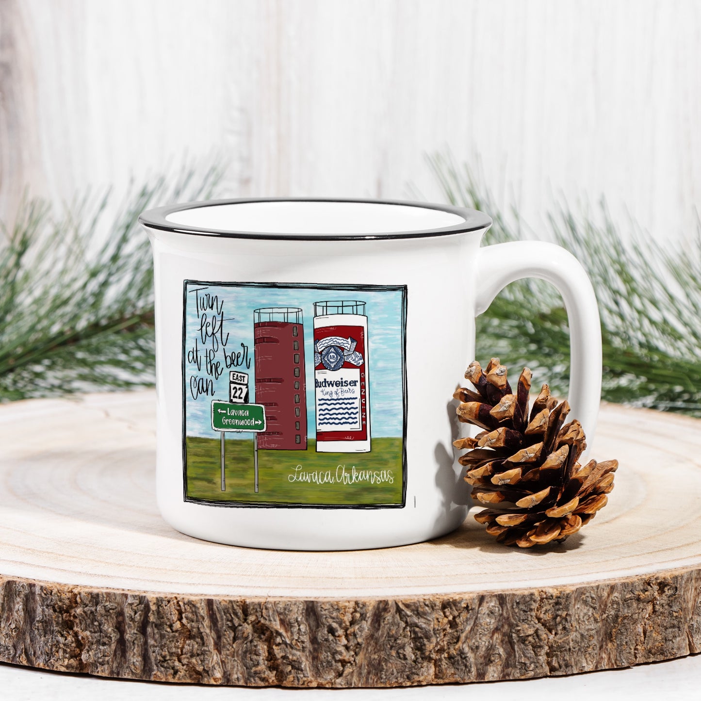 Ceramic Camp Mug White 13oz
