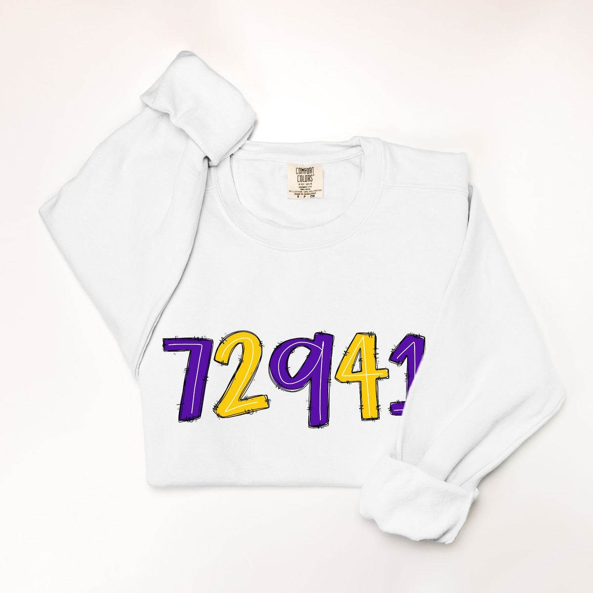 Lavaca Doodle Words Comfort Color Sweatshirt