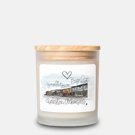 Charleston Mainstreet Candle Frosted Glass (Hand Poured 11 oz)