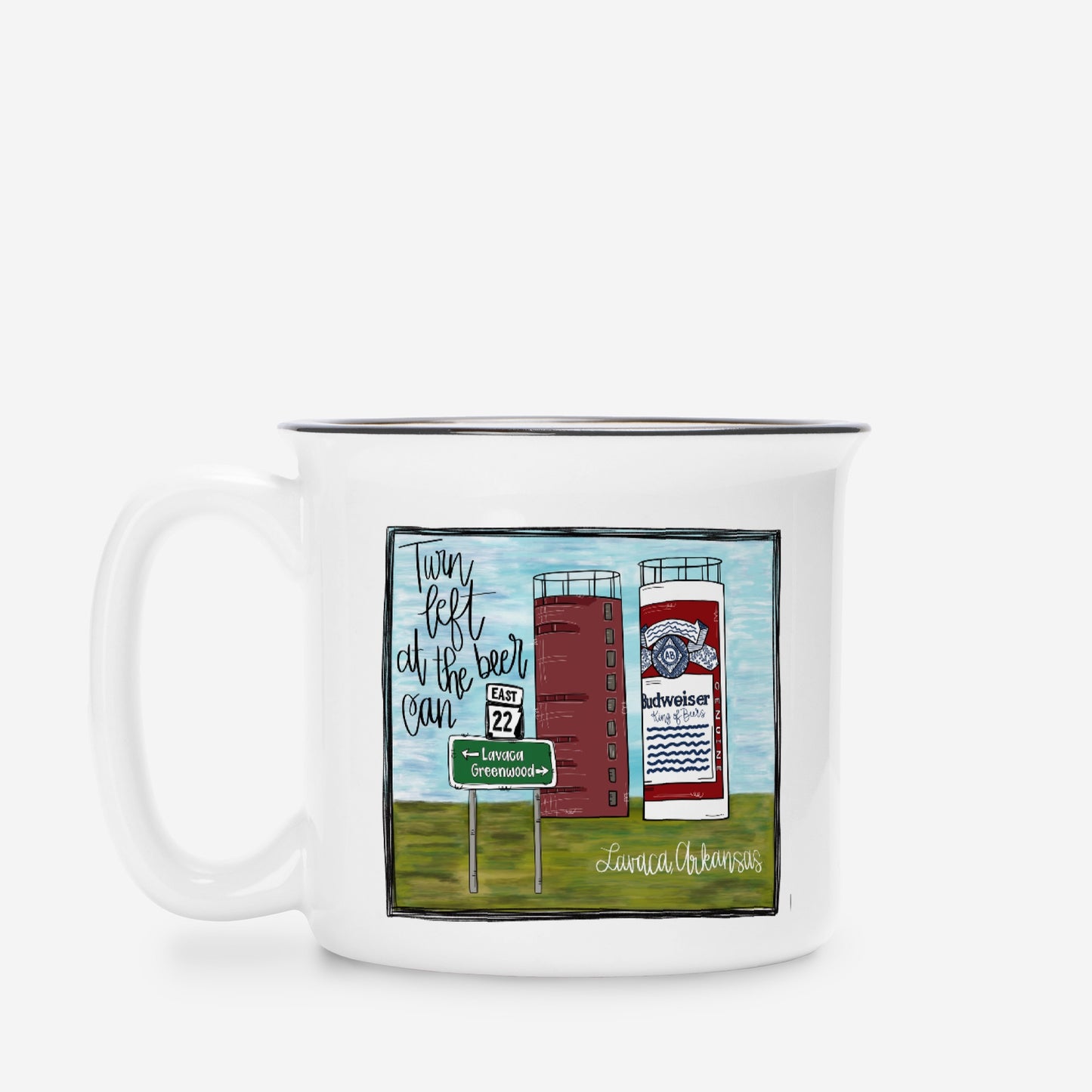 Ceramic Camp Mug White 13oz
