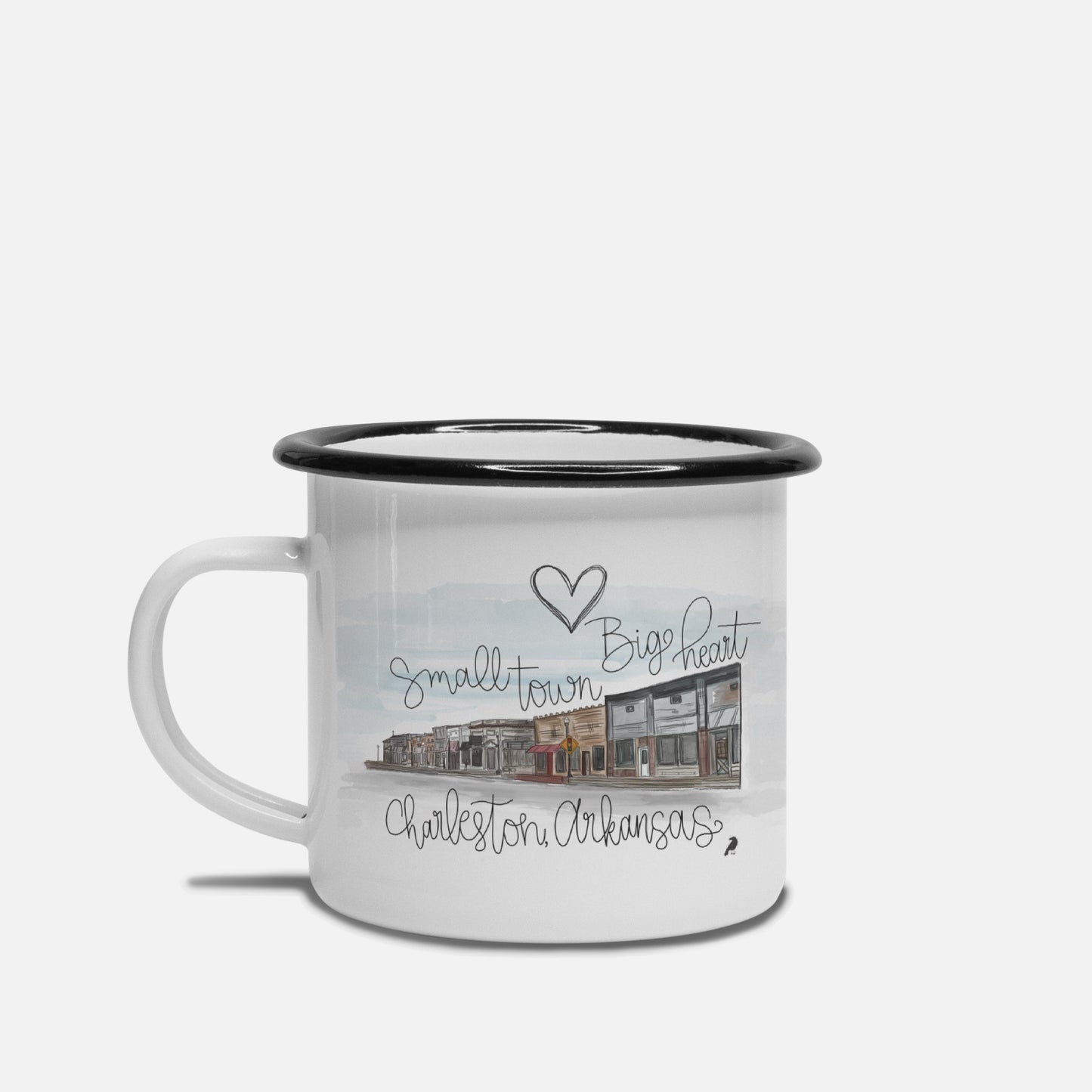Camp Mug 10 oz. (Black Rim)