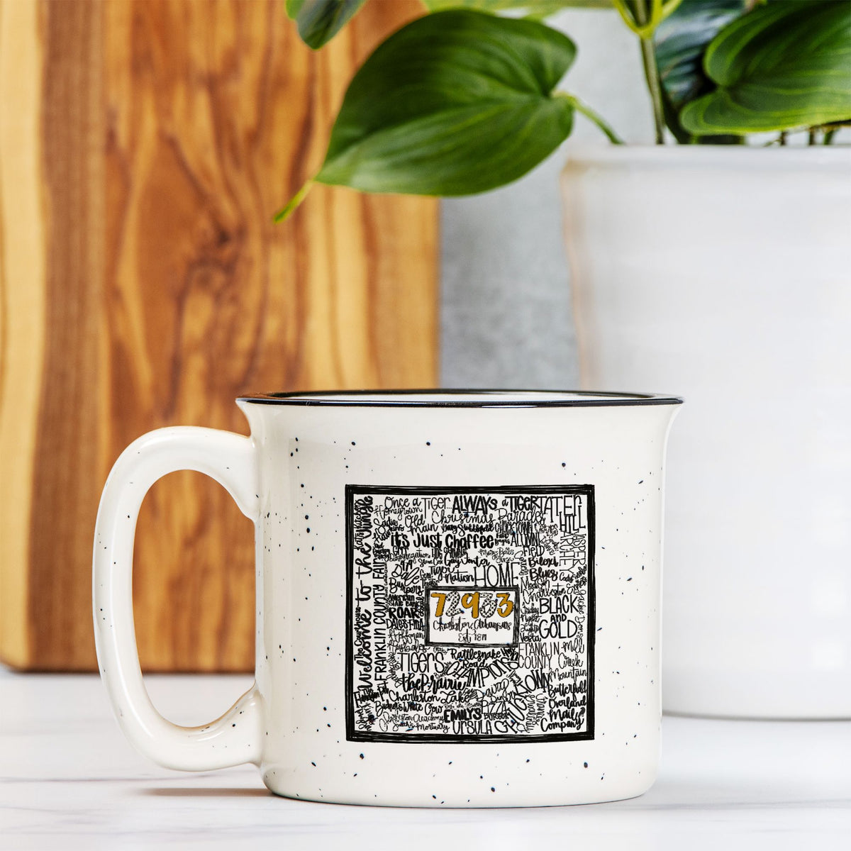 Charleston Doodle Word Ceramic Mug