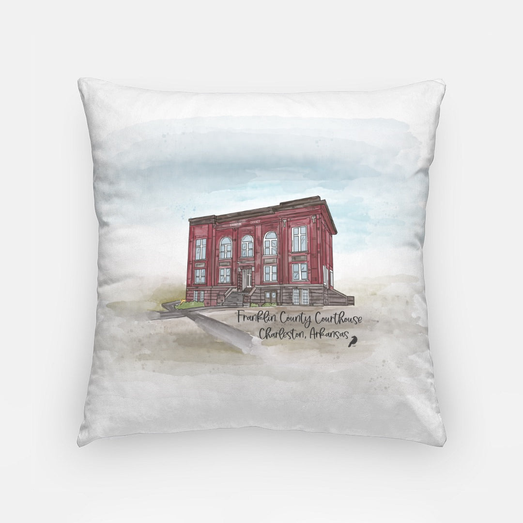 Franklin Co. Courthouse Artisan Pillow Case 18 Inch
