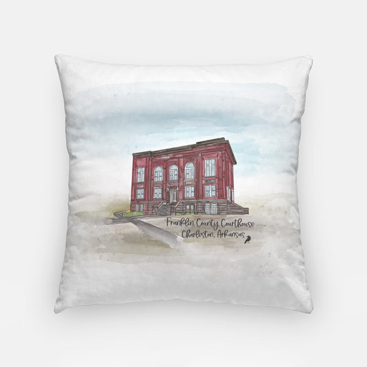 Franklin Co. Courthouse Artisan Pillow Case 18 Inch