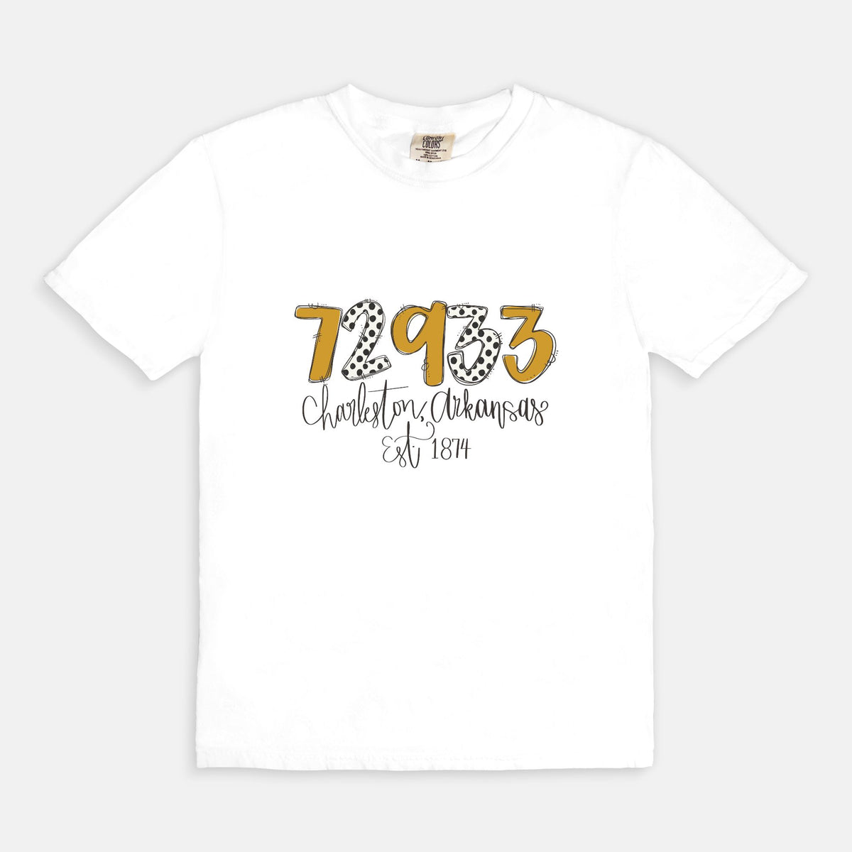 Charleston Doodle Words Comfort Colors Tee