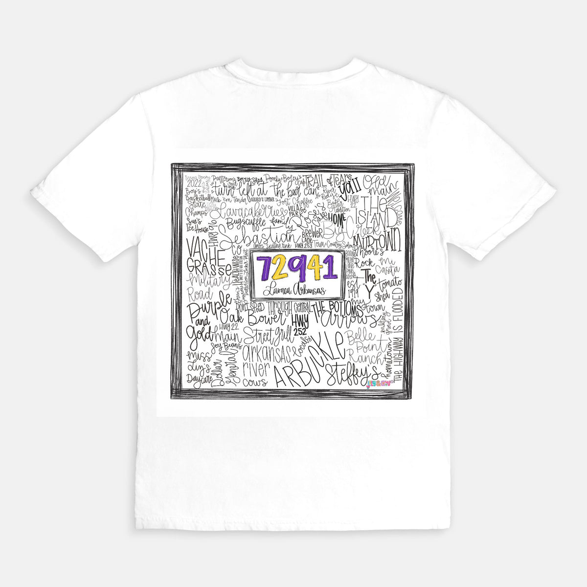 Lavaca Doodle Words Tee