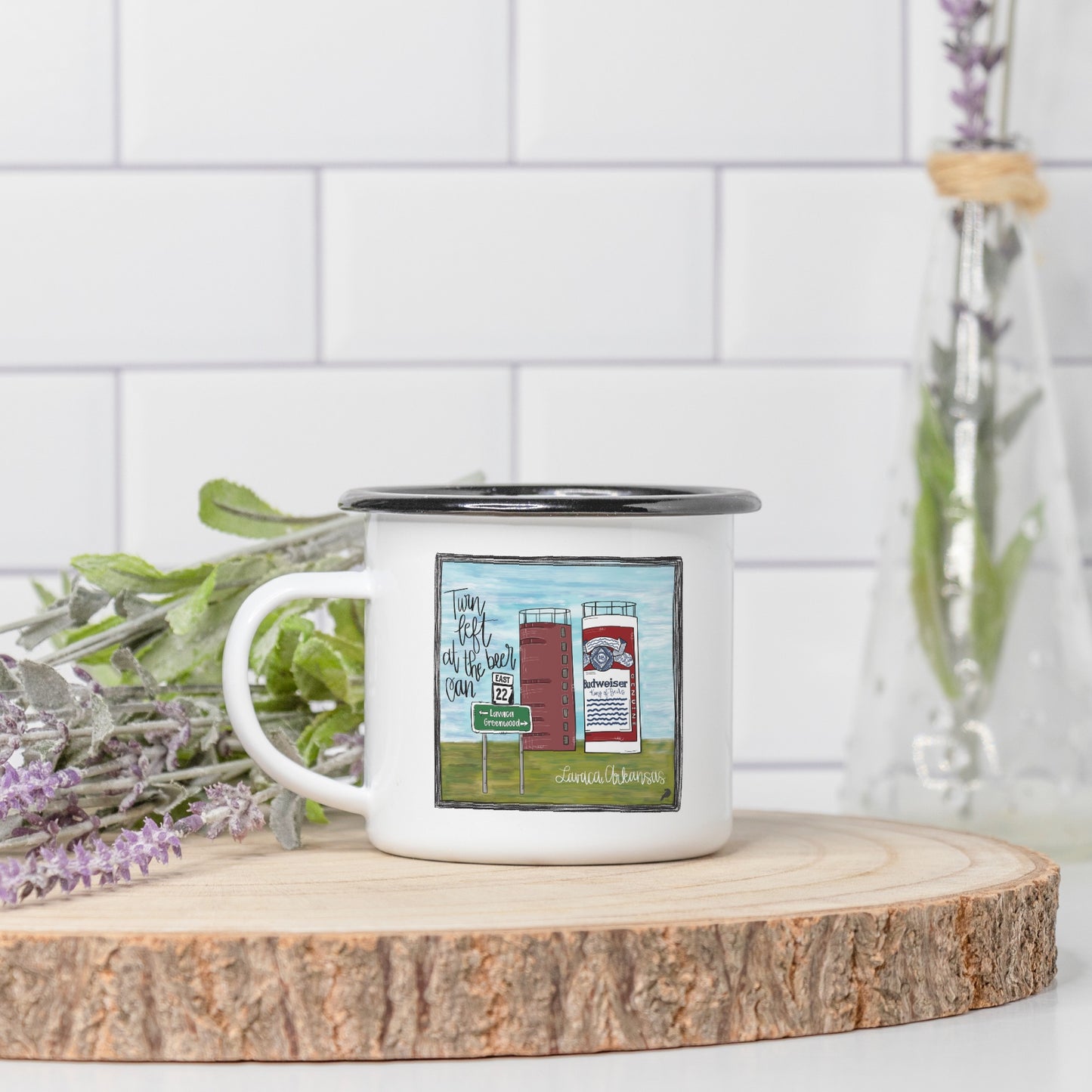 Belle Point Camp Mug 10 oz. (Black Rim)