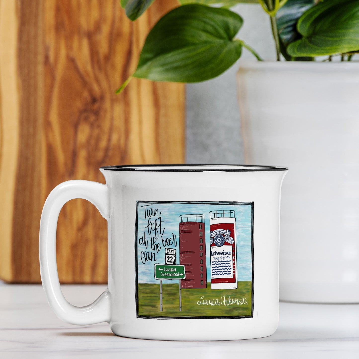 Ceramic Camp Mug White 13oz