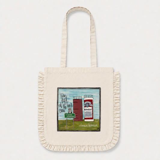 Belle Point Ruffle Edge Tote Bag