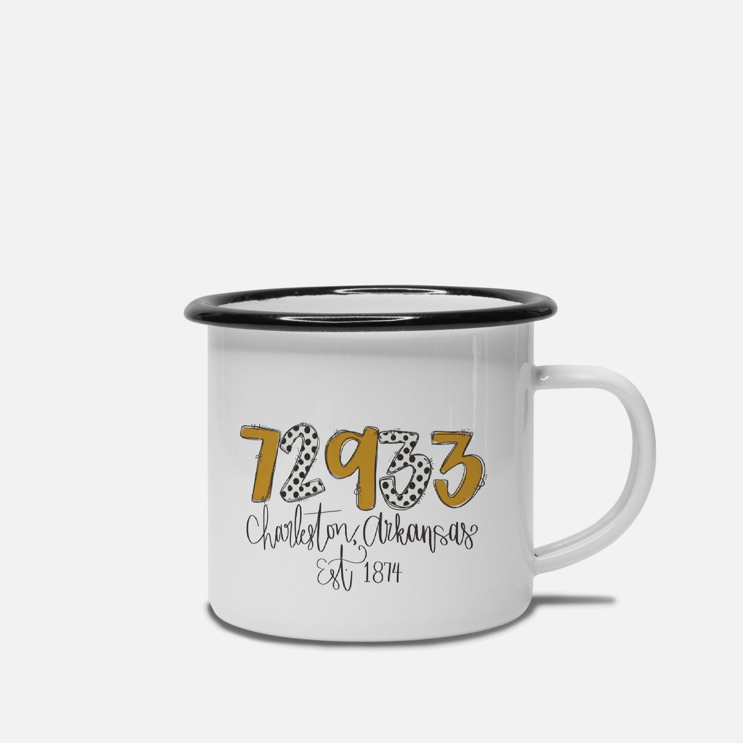 Charleston Camp Mug 10 oz. (Black Rim)