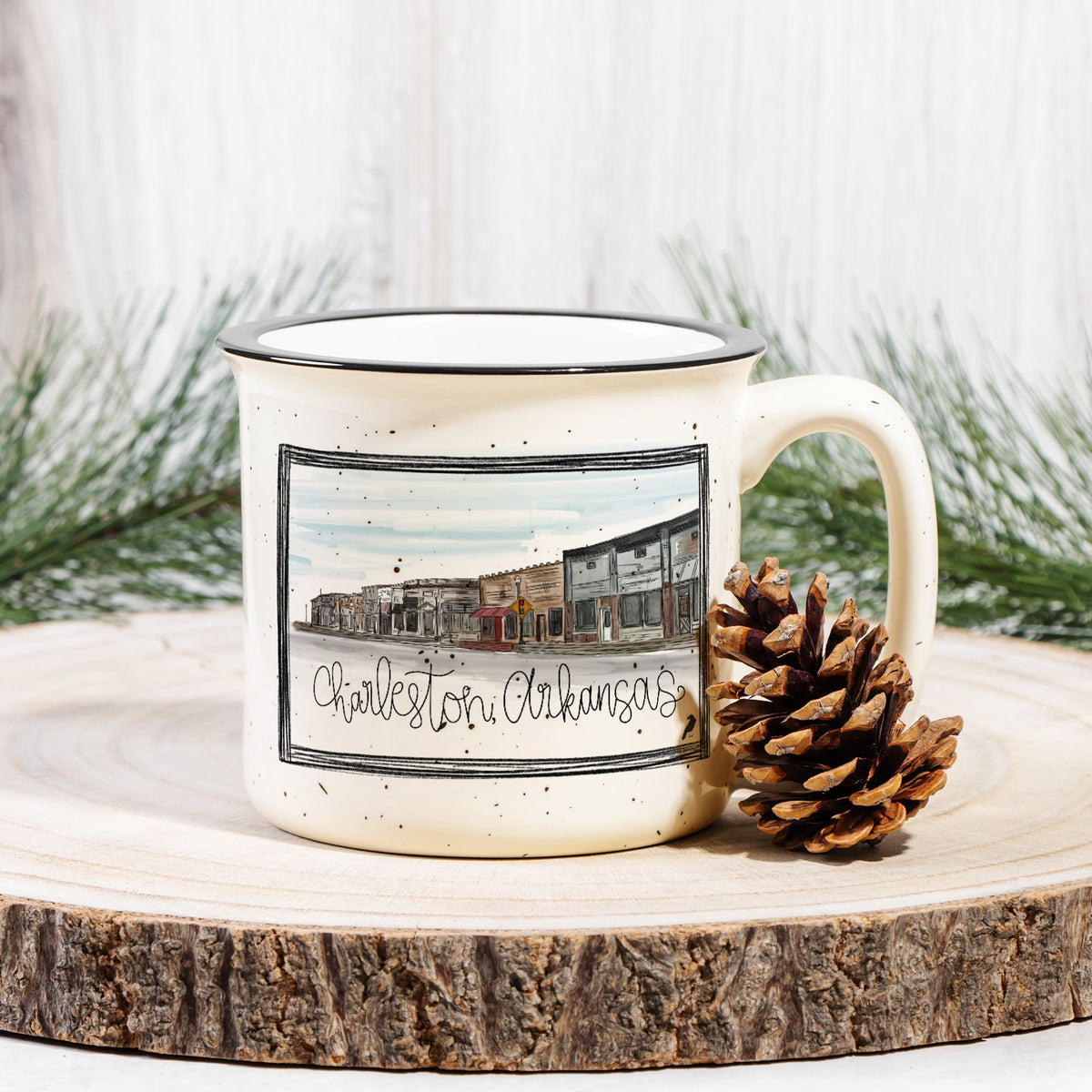 Charleston Watercolor Ceramic Mug