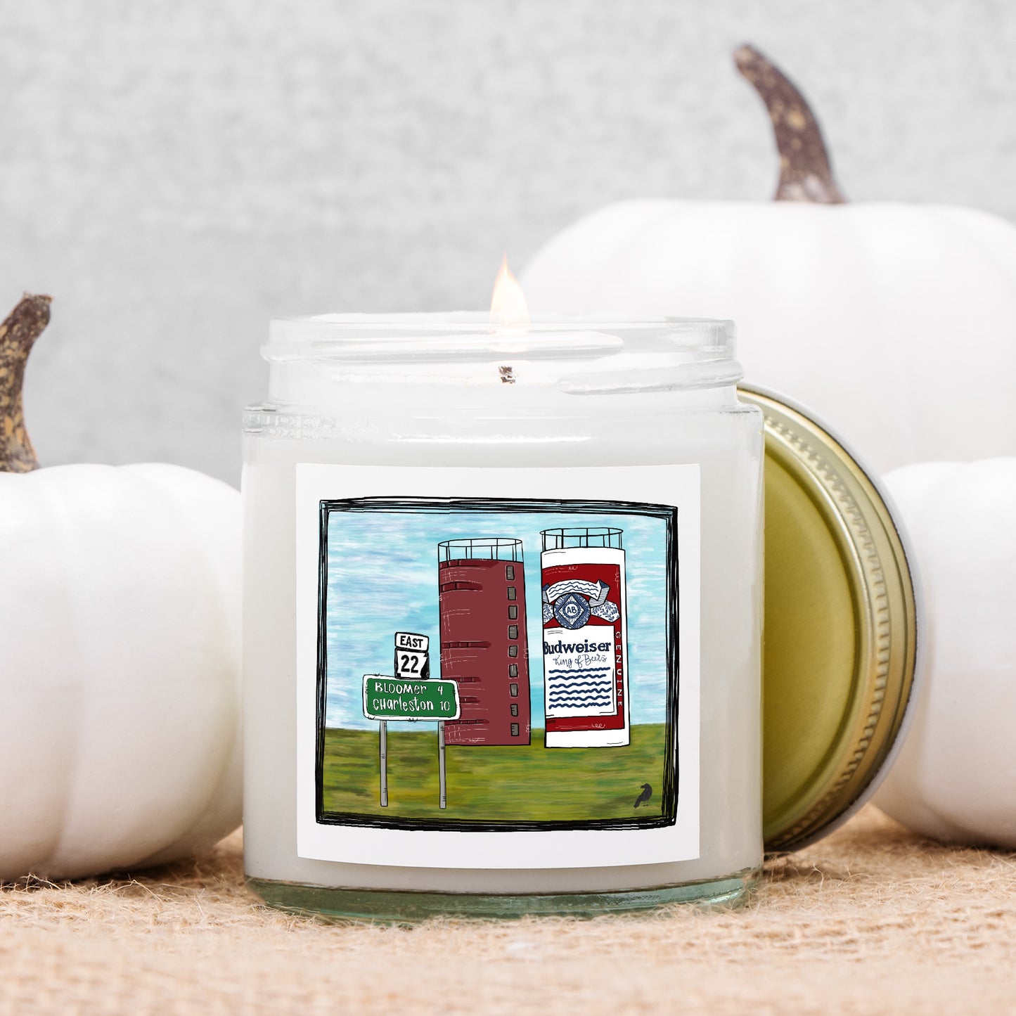 Belle Point, Charleston Candle Clear Jar 4oz