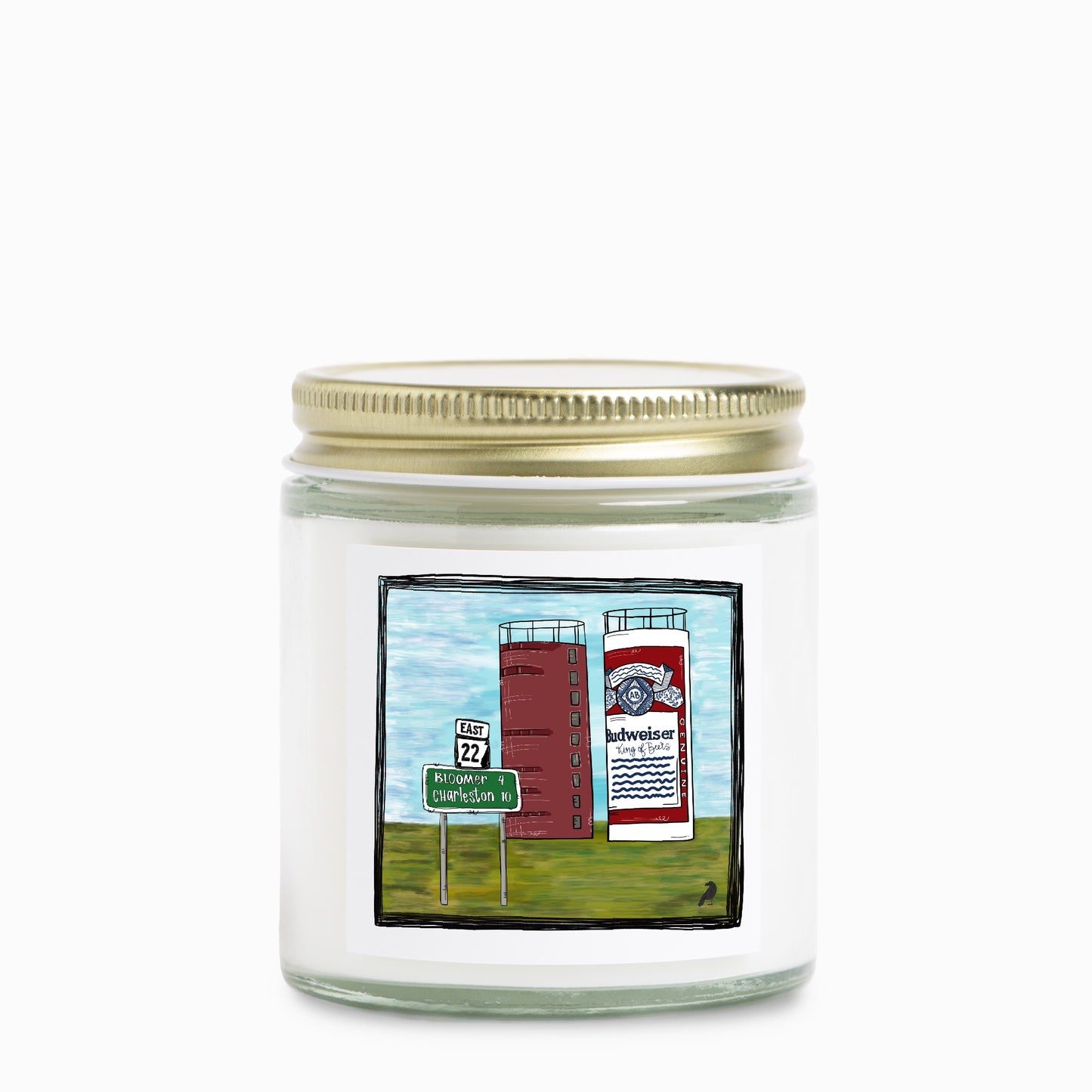 Belle Point, Charleston Candle Clear Jar 4oz